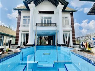 Rẻ  chỉ 41tr/m2 thổ cư  bán biệt thự hồ bơi  865m2 (19*46) mặt tiền đường số, p. tân phú, q9