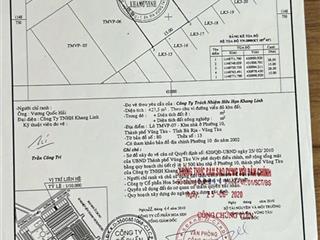 Cần bán 427.5m2 mặt tiền 2/9 khu khang linh  p10 thành phố vũng tàu. ngang 15m đất đẹp
