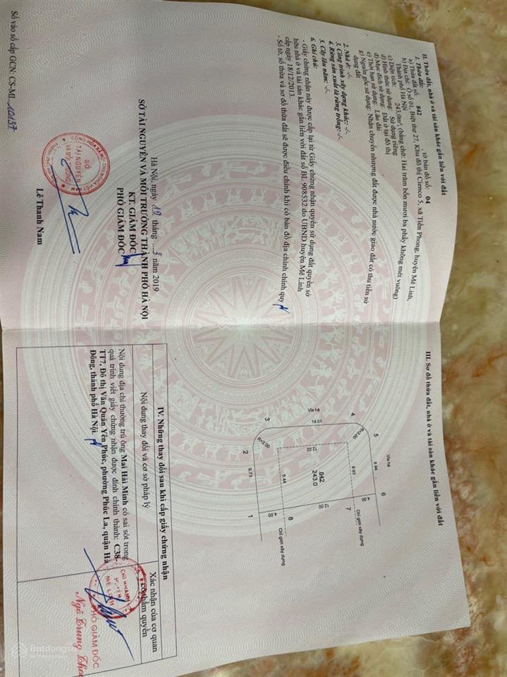 Độc quyền phân phối đất nền lk và bt kđt hà phong, mê linh. sổ đỏ chính chủ, cam kết giá rẻ nhất tt