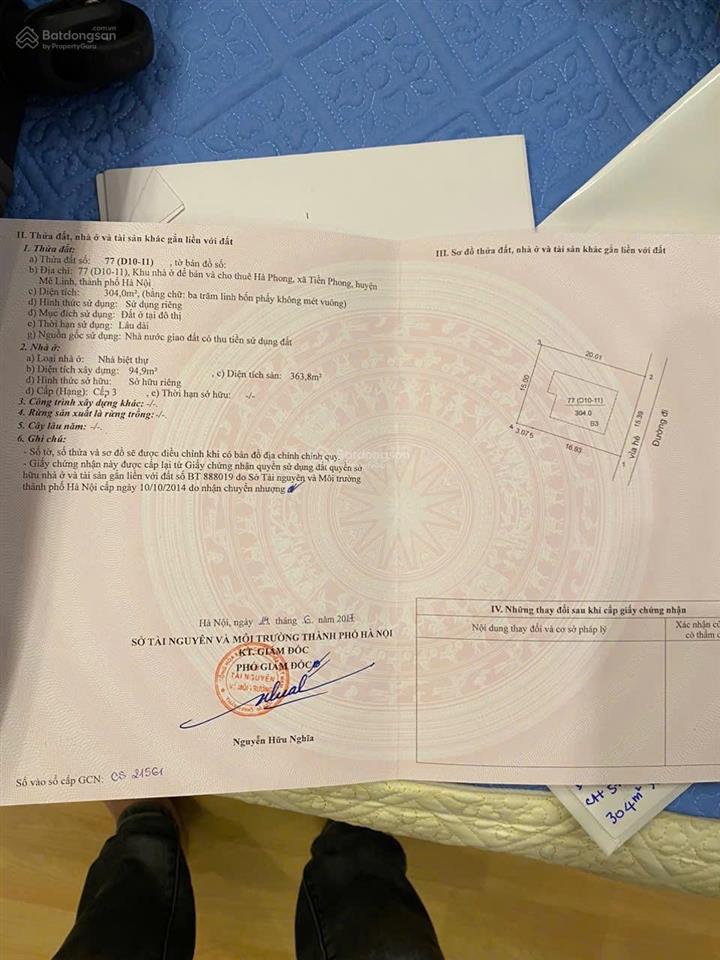 Độc quyền phân phối đất nền lk và bt kđt hà phong, mê linh. sổ đỏ chính chủ, cam kết giá rẻ nhất tt