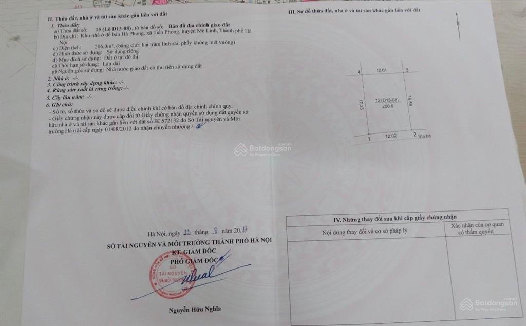 Độc quyền phân phối đất nền lk và bt kđt hà phong, mê linh. sổ đỏ chính chủ, cam kết giá rẻ nhất tt
