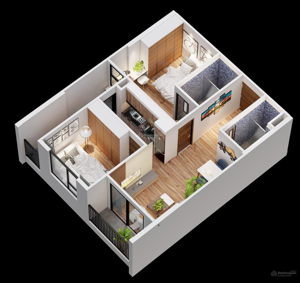 Bán gấp căn hộ 61m2 tầng 12 hướng nam view hồ điều hoà  giá bán 19tr/m2