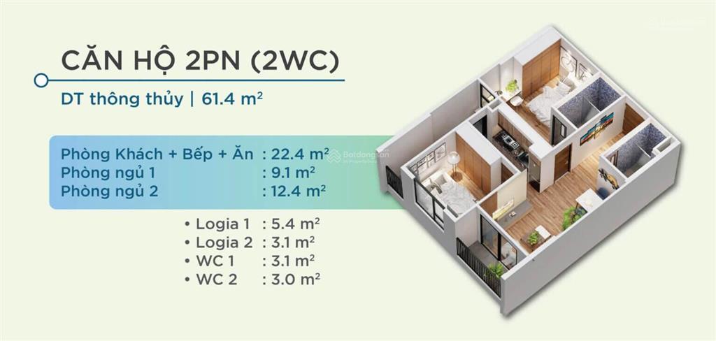 Bán gấp.. . căn hộ 2pn 67m2 view hồ hướng nam giá 22tr/m2  mua là lãi