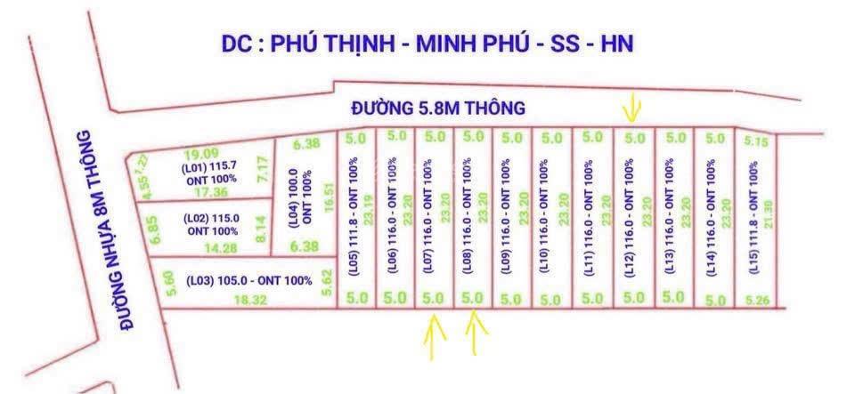 Bán mảnh đất diện tích 100 m2 gần khu công nghiệp sạch kim anh, hà nội