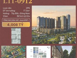 Bán cc sunshine legend city, 4 tỷ, 77.5m2, 2pn, 2wc, văn giang, hưng yên đẹp, nhiều tiện ích