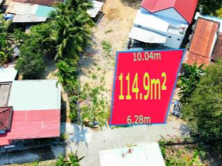 Bán đất 114,9m2, ngang 6m nở hậu 10m