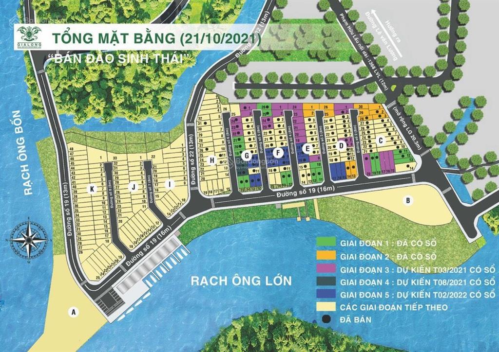 Bán lô đất sổ hồng riêng kdc gia long, đường 16m trục chính khu dân cư view sông lớn rất đẹp