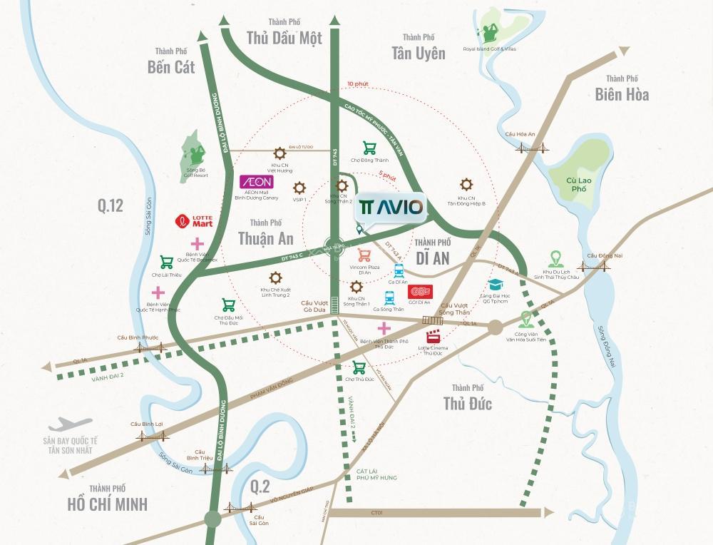 Căn hộ tt avio thanh toán 9.9tr/tháng, cạnh vincom dĩ an, sở hữu 89 tiện ích, nội thất cao cấp