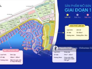 Nhà phố từ 9,9 tỷ, biệt thự từ 18 tỷ. giỏ hàng giá đợt 1 full quỹ nam  bắc