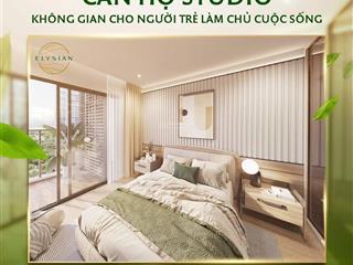 (tin thật) trả trước 120 triệu (5%) sở hữu căn hộ studio 34m2 elysian, mua trực tiếp cđt