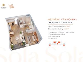 Bán gấp căn 1pn+, 1wc giá 3,05 tỷ bao phí (trả tiến độ) tại imperia sola park  vinhomes smart cỉty