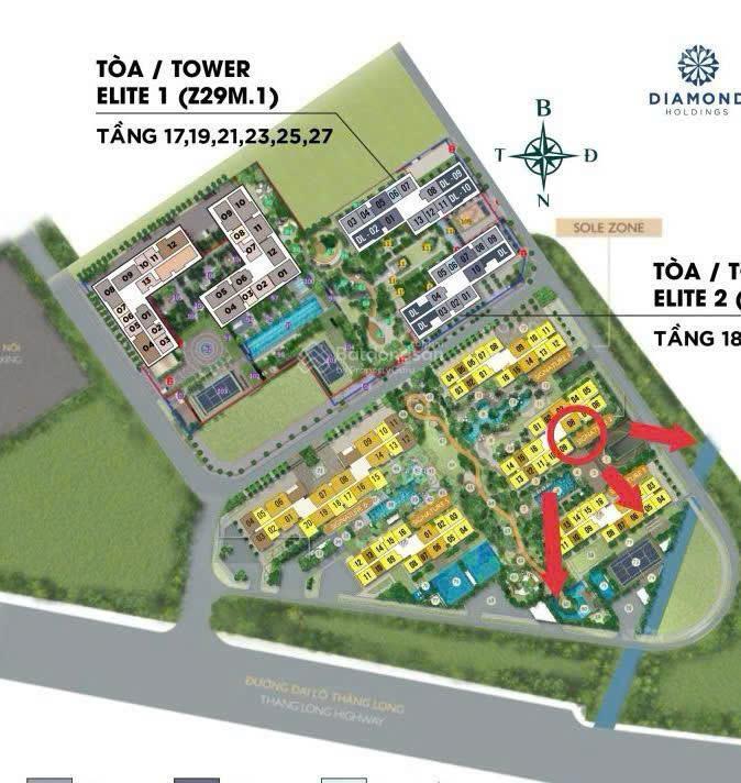 [giá tốt] bán 3pn, 2wc 81m2 tòa s2 ban công đn giá 6,67 tỷ bao phí tại lumi hanoi 0974 690 ***