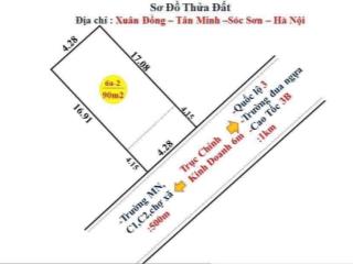 90m2 trục chính xuân đồngtân minhsóc sơnhn