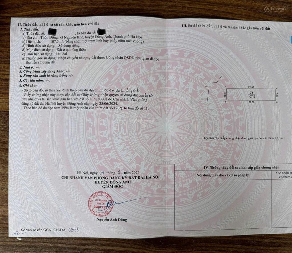 Rẻ nhất thị trường nguyên khê  đông anh  hn