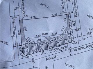 Bán nhà cấp 4 88m2 mặt tiền đường số 5, trường thọ 5tỷ5 sát đặng văn bi