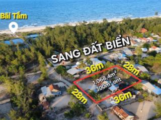 Cơ hội sở hữu 1.068,4m² góc 3 mt đất nghỉ dưỡng sát biển chỉ 3 tỷ 4 sẵn sổ hồng công chứng ngay