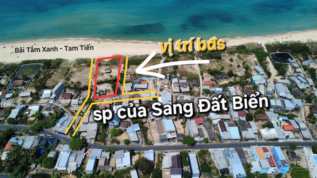 Bán đất full thổ cư view biển tam tiến 590.7m2, 3 mặt tiền, giá chỉ 4 tỷ x