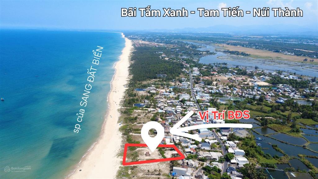 Bán đất full thổ cư view biển tam tiến 590.7m2, 3 mặt tiền, giá chỉ 4 tỷ x