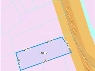 20x50m (1119,6m2) full hồng lê quang định, sát biển lagi, giá rẻ