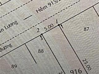 Bán lô đất full thổ cư đường lê văn lương xã phước kiểng nhà bè, tdt 125m2 5*25