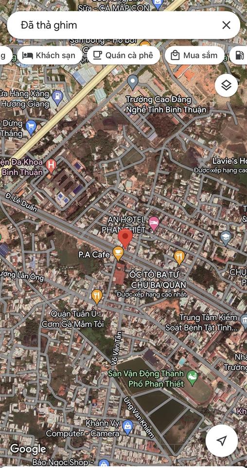 Bán lô đất mặt tiền đường lê duẩn  phường phú tài  phan thiết