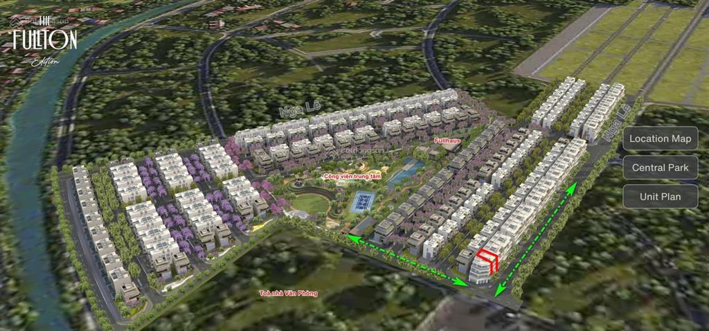 Suất ngoại giao liền kề 115m2 the fullton ngay trục chính, đầu hồi, áp góc, giáp tiện ích full