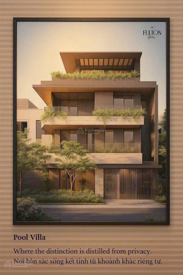 Pool villa  fullton edition chất nhất hàng limited chỉ 1 căn  ngoại giao trục đẹp