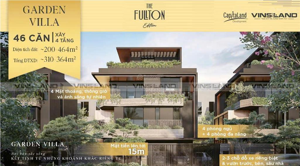 Quỹ ngoại giao siêu vip the fullton  bt pool villa, garden villa hot nhất, tặng ngay 330tr trừ giá