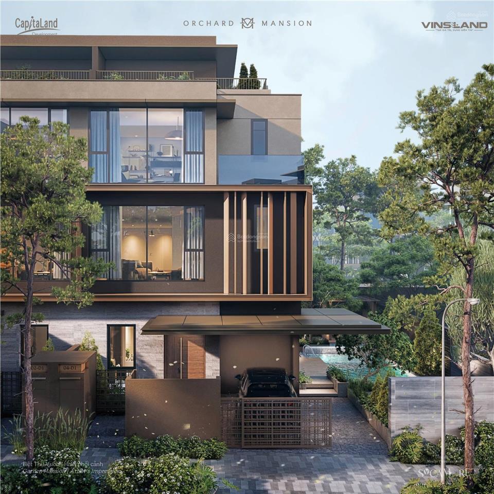 Hàng chất quỹ ngoại giao dinh thự đồi 403.7m2 orchard mansion  capitaland3 mặt tiền công viên vip