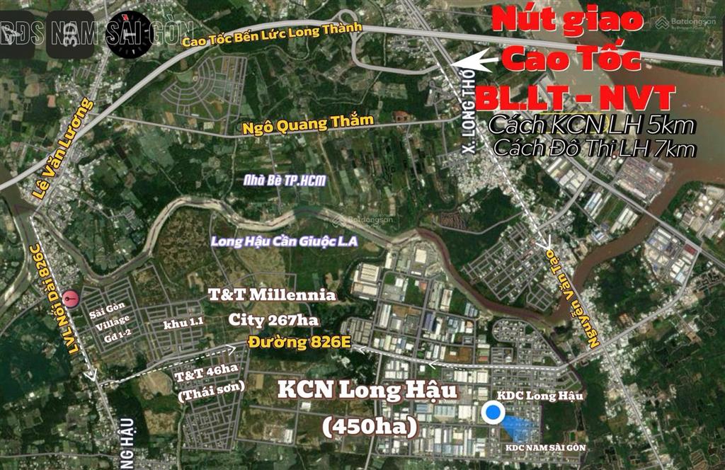 Đất lúa long hậu (nông nghiệp) giá 1 tỷ 050/1000m2 đầu tư sinh lời