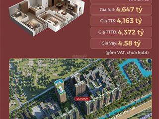 Bán căn hộ 2n 78m2 view sông cửu an siêu đẹp chỉ 4,16 tỷ chiết khấu 11% ,htls 0% trong 30 tháng