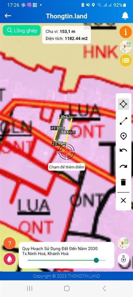 Chính chủ bán đất mt gần biển ninh phú 1.106m2, phía nam khu kinh tế vân phong, ninh hòa, 3,9 tỷ