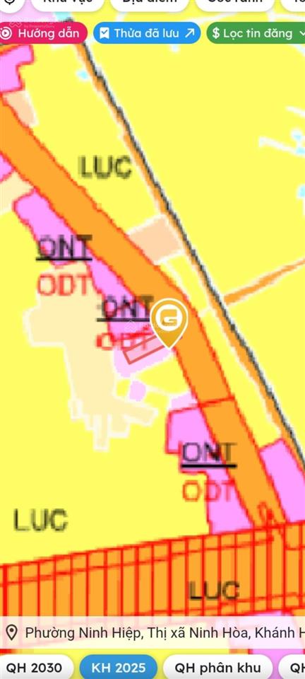 Bán đất mặt tiền tl6, ninh xuân, ninh hòa, khánh hòa, giá cực chất 2,4 tỷ, 1050 m2