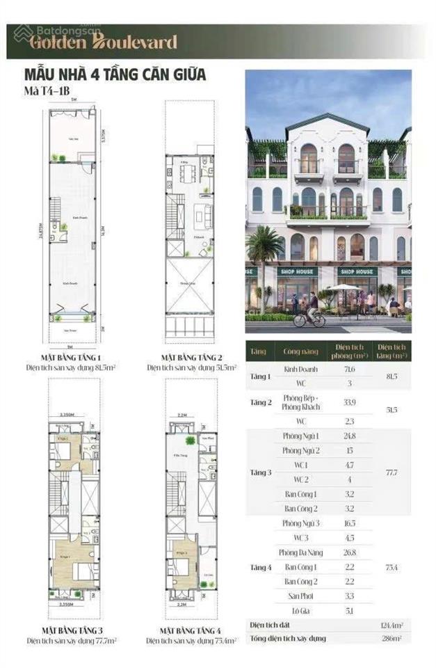 Golden boulevard nhà phố thương mại 2 mặt tiền đường lê lợi 40m của becamex