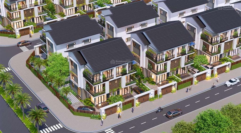 Biệt thự song lập góc 322m2 giá gốc cđt chỉ hơn 60tr/m2 đất, cách hà nội 12km