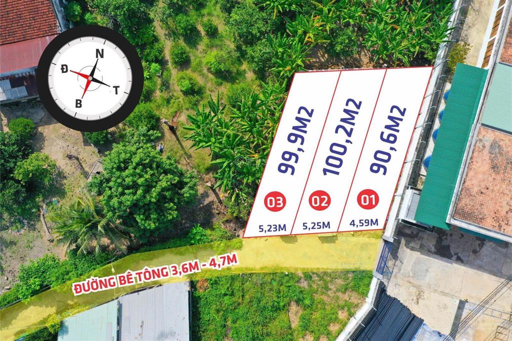 Đất đẹp 100,2m² tại phường tây nha trang giá 1 tỷ 780