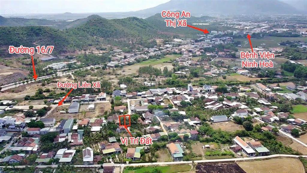 Bán 2 lô đất đẹp, giá tốt không ngập lụt kế bên thị trấn ninh hoà, khánh hòa