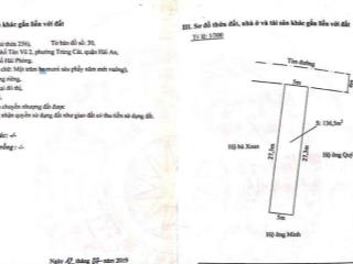 Bán đất tại tân vũ 2, hải an, 35 triệu / m2, 136.5 m2, mặt tiền đẹp, nhiều tiện ích