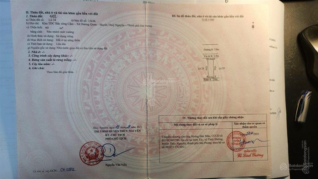 Em chính chủ bán lô 60, 85, 99m2 120m2 khu b bắc sông cấm.  em đức 0383 196 *** (zalo)