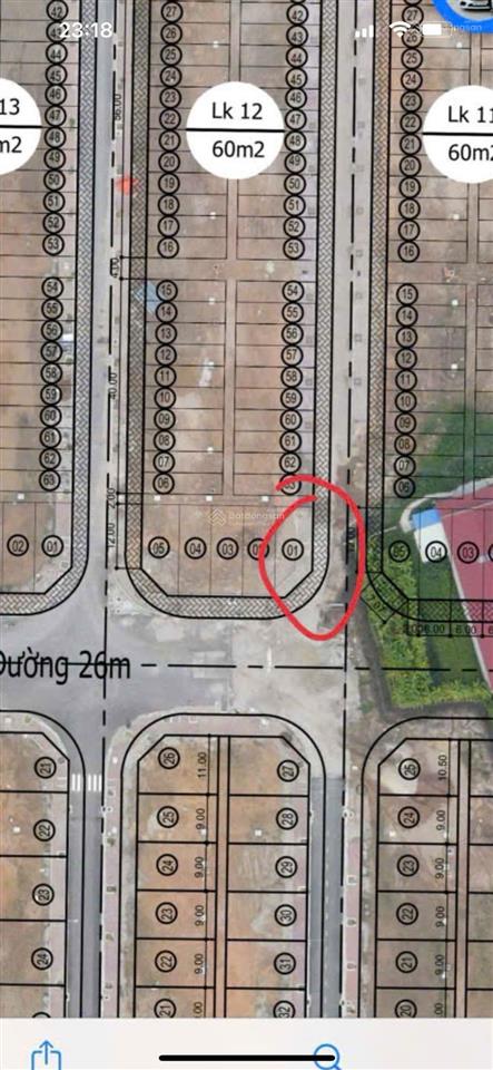 Bán ap góc trục 26m áp tràn bsc cực đẹp ngang 6m 102m giá 6tỷxxx.  em đức 0383 196 ***(zalo)