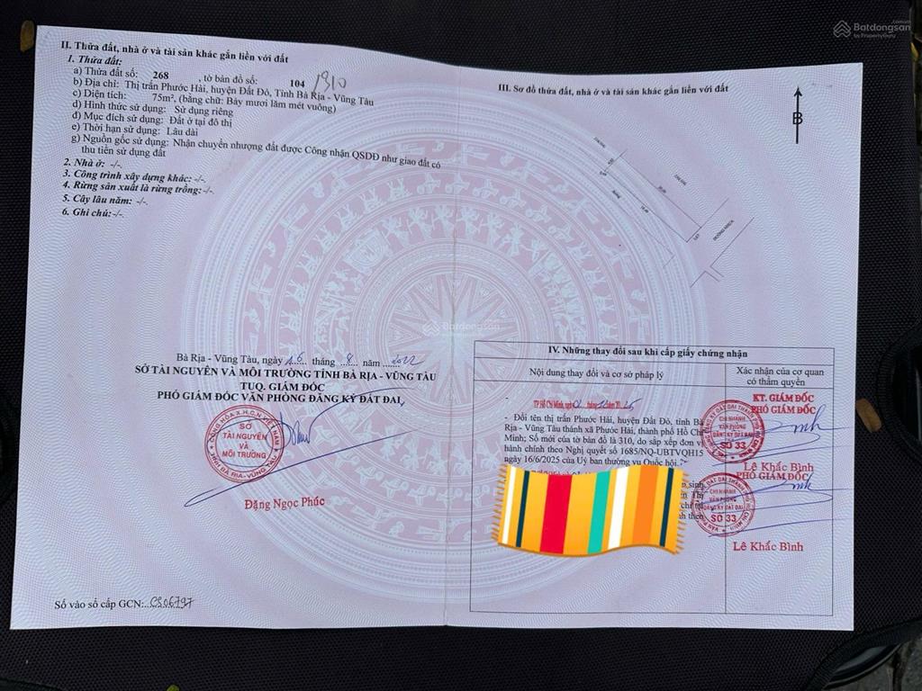 Bán nhà lô góc mặt phố lý thường kiệt, thị trấn phước hải, long đất, bà rịa vũng tàu, 3,4 tỷ, 75m2