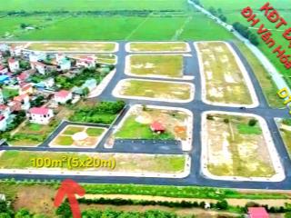 Bán đất 2 mặt tiền, 100m2 rộng 5m, đường 19m, đối diện kđt đại học 2 tiên du, đt285. chỉ 36 tr/m2