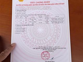 Bán đất ngay cạnh bệnh viện thạch thất, xã kim quan, huyện thạch thất, hà nội, 2,9 tỷ, 98m2