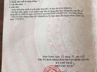 1 nền duy nhất hẻm trương văn đa sau uy ban xã tân nhựt bình chánh