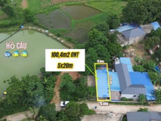 Bán lô đất tại thanh lương, lương sơn 100.4m2 sát dự án kcn thanh cao