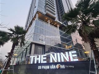 Chính chủ gửi bán căn hộ 87.8m2  tầng cao , chung cư cao cấp the nine  số 9 phạm văn đồng, sẵn sổ