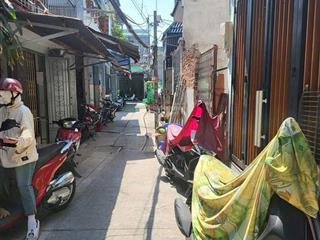 Nhà hẻm 1 sẹc gần đường, 2 tầng kiên cố, dt 37.8m2, sổ hồng riêng, đường lưu hữu phước