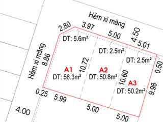 Mở bán 3 lô liền kề phường linh đông tp thủ đức. dt 64m2 giá từ 4tỷ250