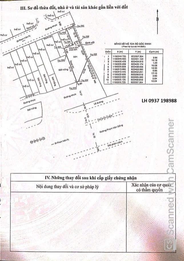 Cần bán đất quận bình thạnh ,mặt tiền đường phạm văn đồng ,giá tốt