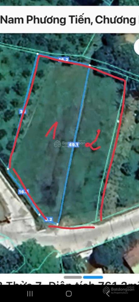 Bán đất dt 1300m2 0tn 300m2 nam phương tiến chương mỹ hn kết hợp hài hòa 2 lô đất liên kết